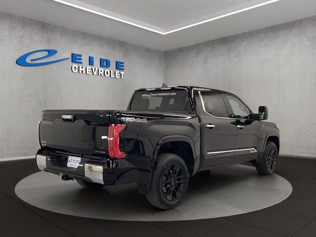 2025 Midnight Black Metallic Toyota Tundra Hybrid 1794 Edition 4X4 Truck