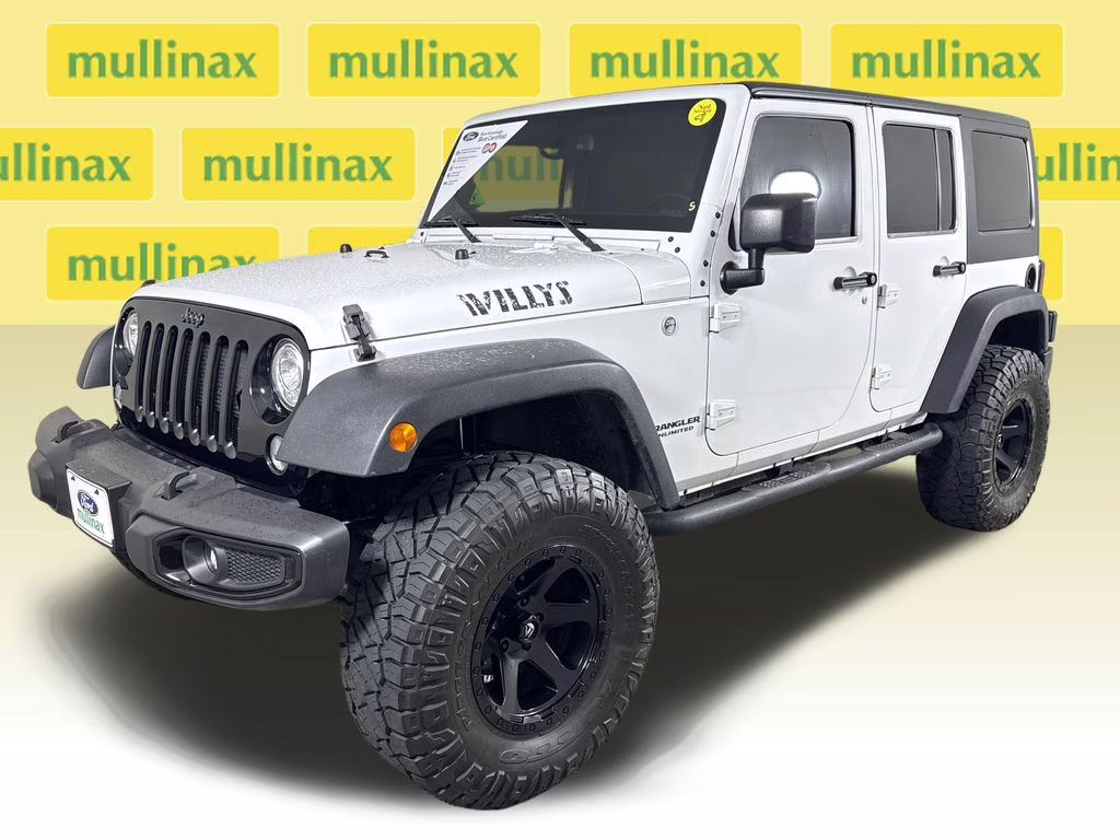 2017 Bright White Clearcoat Jeep Wrangler Unlimited Willys 4X4 SUV