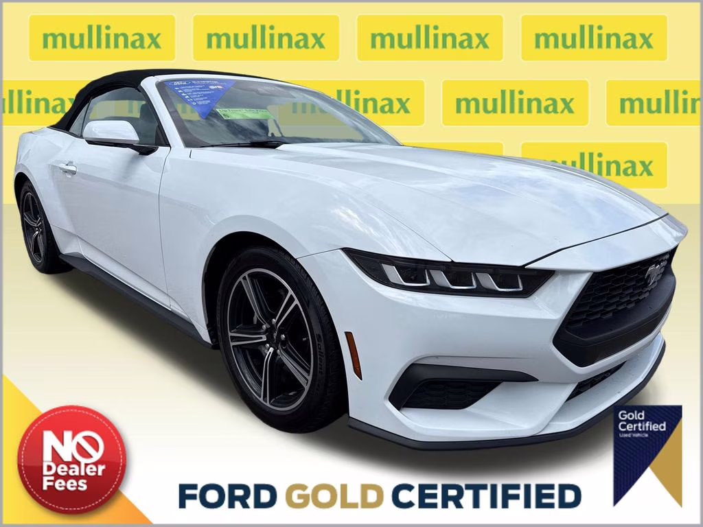 2024 Oxford White Ford Mustang EcoBoost Premium RWD Convertible