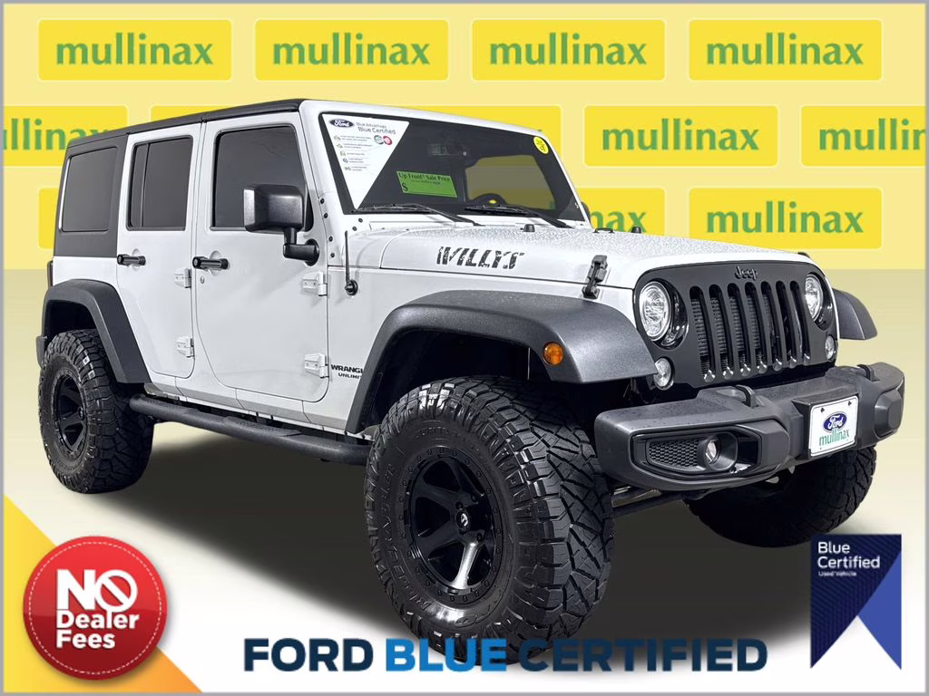 2017 Bright White Clearcoat Jeep Wrangler Unlimited Willys 4X4 SUV