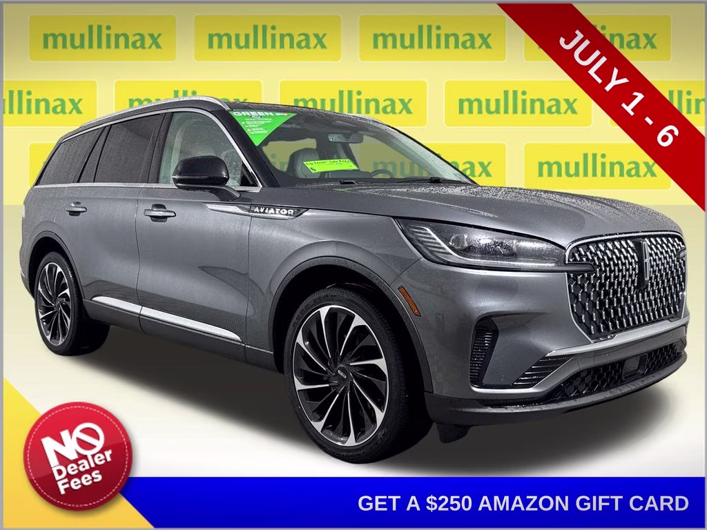 2025 Asher Gray Metallic Clearcoat Lincoln Aviator Reserve AWD SUV
