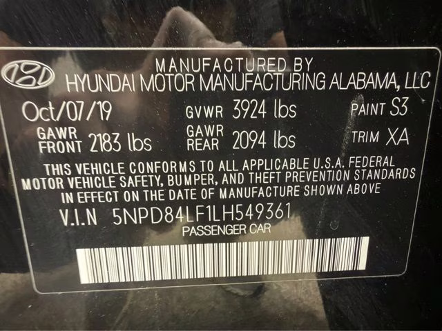 2020 Phantom Black Hyundai Elantra Value Edition FWD Sedan
