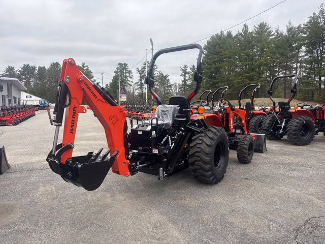 2026 Orange Bad Boy 4025H Loader Backhoe w industrial tires