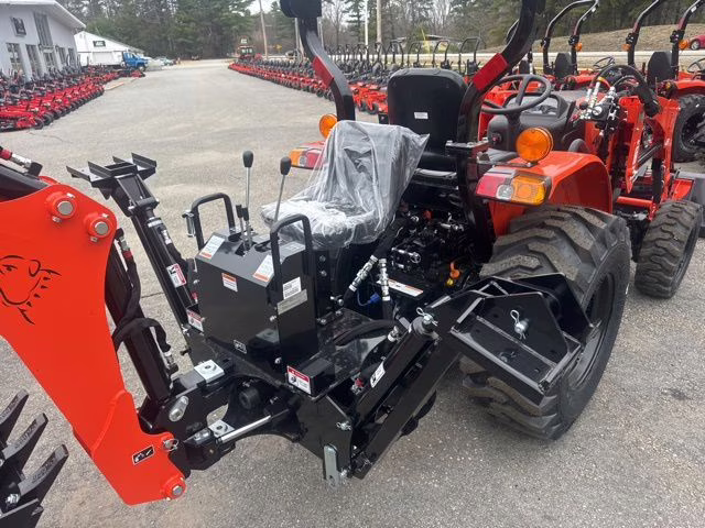2026 Orange Bad Boy 4025H Loader Backhoe w industrial tires