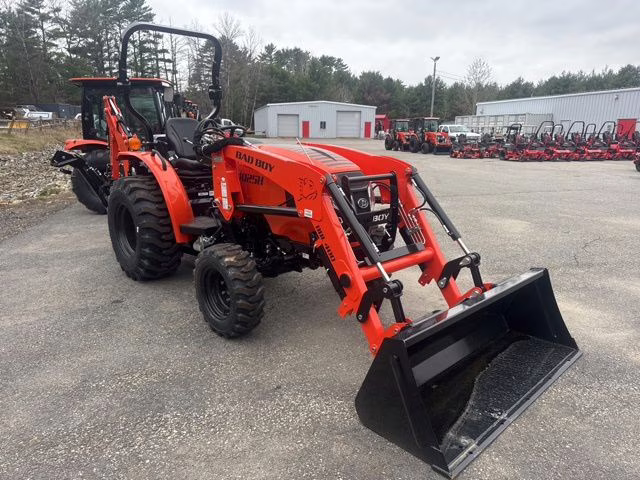 2026 Orange Bad Boy 4025H Loader Backhoe w industrial tires