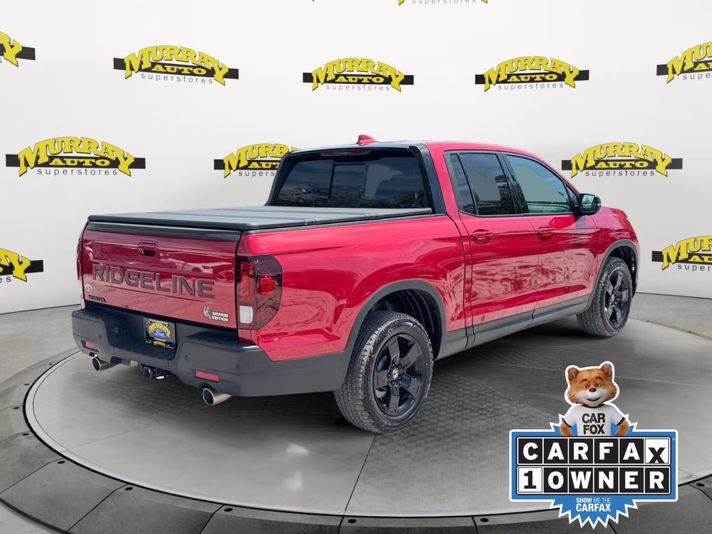 2025 Radiant Red Honda Ridgeline Black Edition AWD Truck
