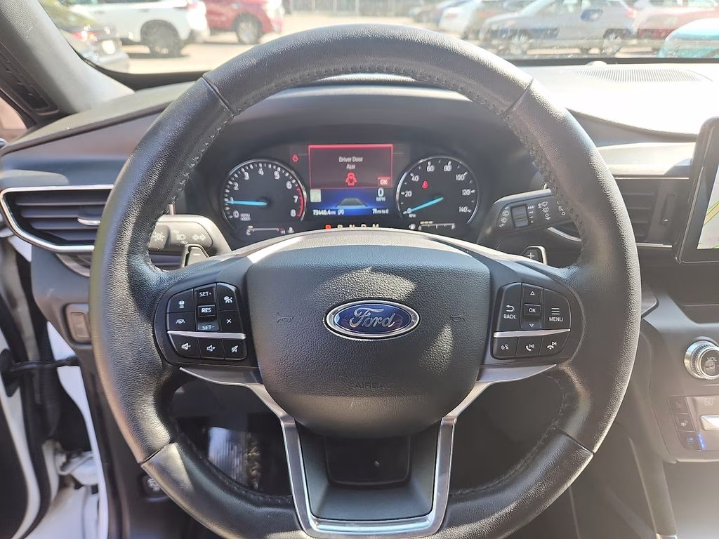 2020 Oxford White Ford Explorer Limited 4X4 SUV