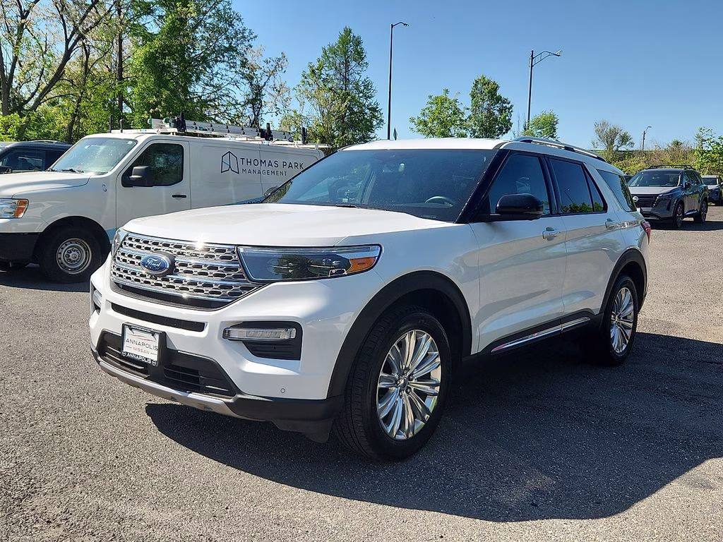 2020 Oxford White Ford Explorer Limited 4X4 SUV