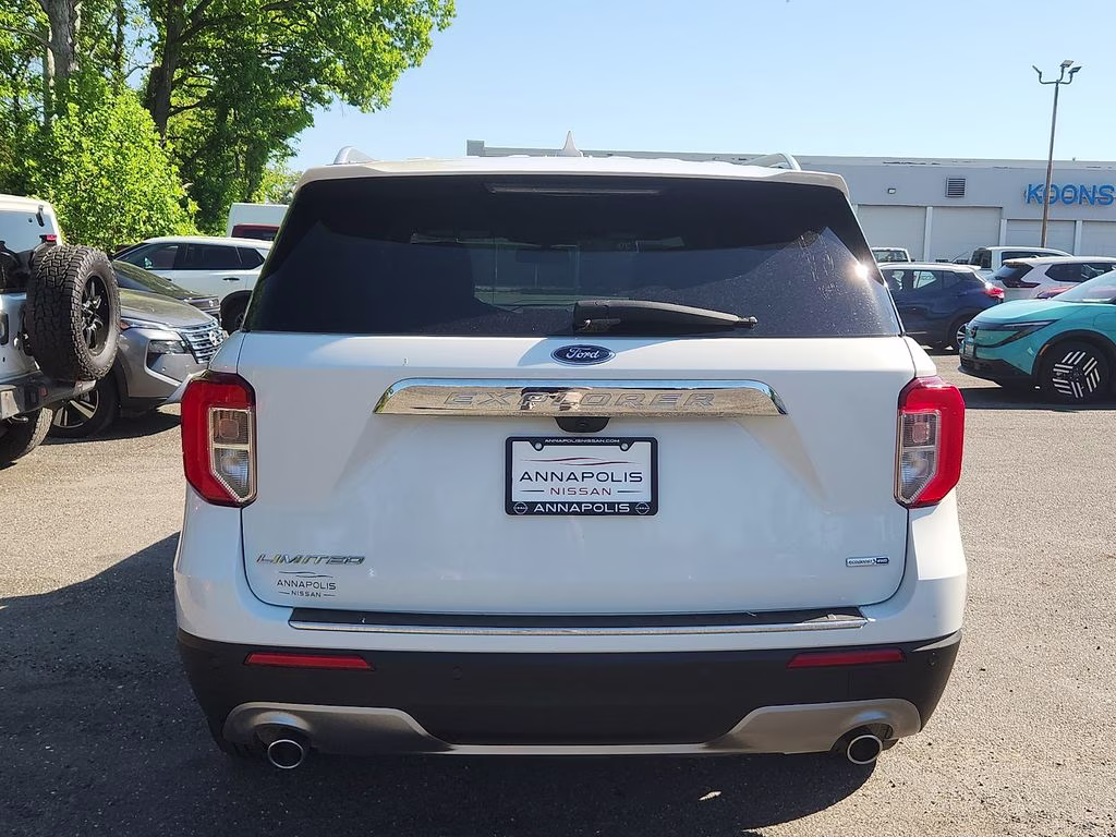 2020 Oxford White Ford Explorer Limited 4X4 SUV