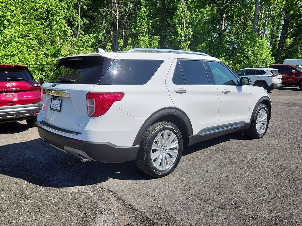 2020 Oxford White Ford Explorer Limited 4X4 SUV