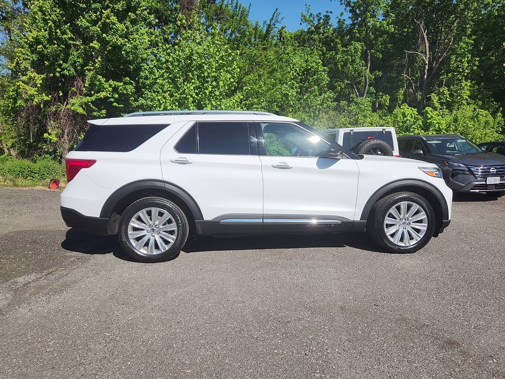 2020 Oxford White Ford Explorer Limited 4X4 SUV