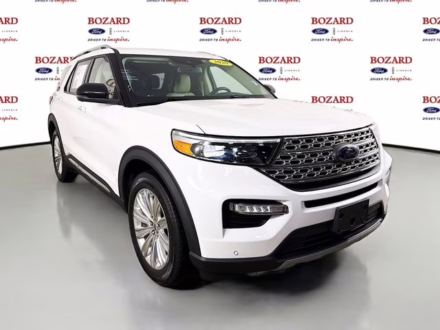 2020 White Metallic Ford Explorer Limited 4X4 SUV