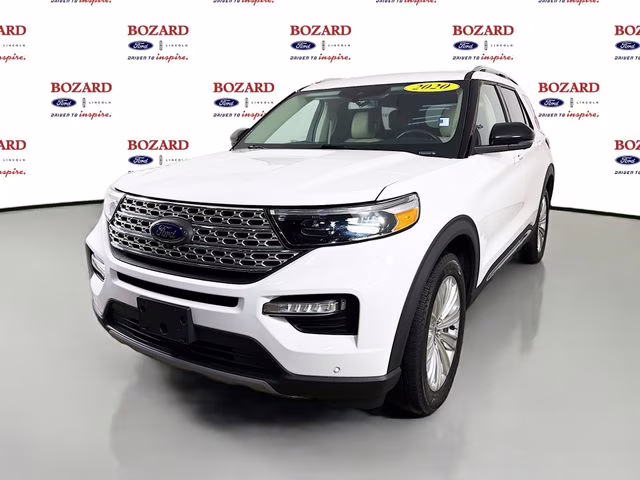 2020 White Metallic Ford Explorer Limited 4X4 SUV