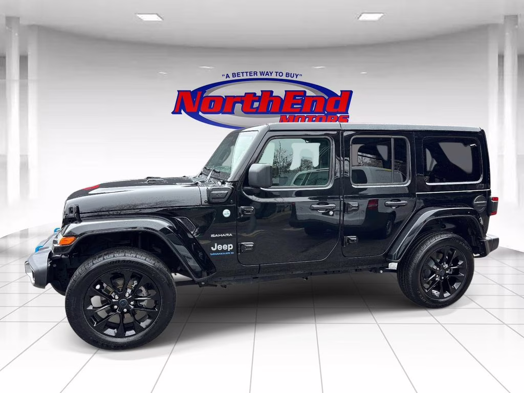 2024 Black Clearcoat Jeep Wrangler Sahara 4xe 4X4 SUV