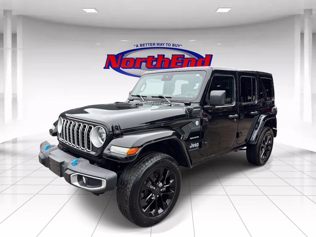 2024 Black Clearcoat Jeep Wrangler Sahara 4xe 4X4 SUV