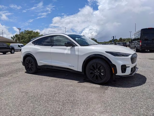 2026 Star White Metallic Tri-Coat Ford Mustang Mach-E Premium AWD SUV