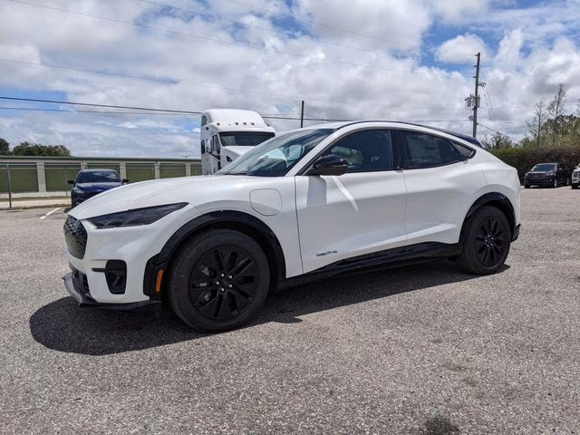 2026 Star White Metallic Tri-Coat Ford Mustang Mach-E Premium AWD SUV