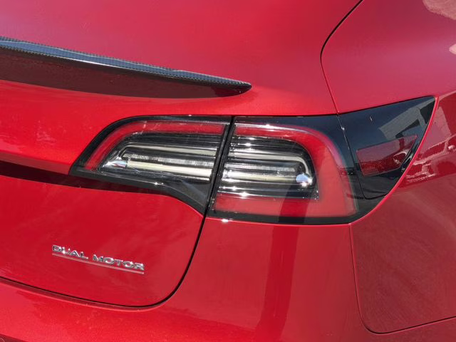 2020 Red Multi-Coat Tesla Model 3 Performance AWD Sedan