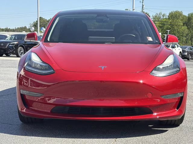 2020 Red Multi-Coat Tesla Model 3 Performance AWD Sedan