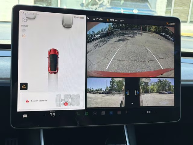 2020 Red Multi-Coat Tesla Model 3 Performance AWD Sedan