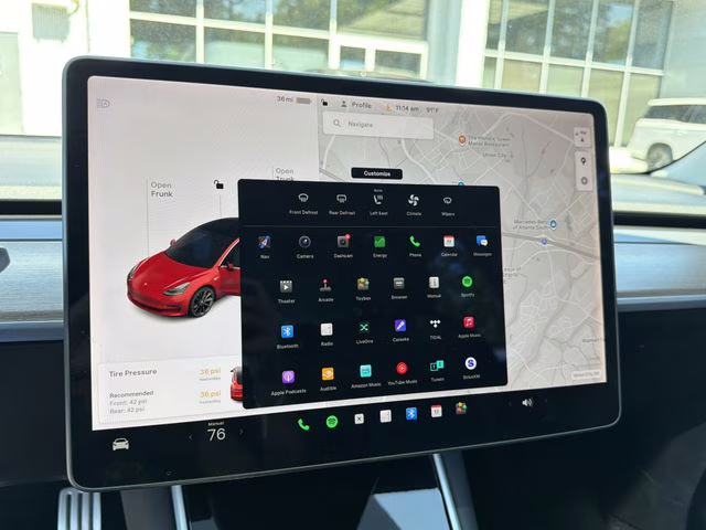 2020 Red Multi-Coat Tesla Model 3 Performance AWD Sedan