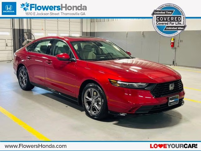 2026 Radiant Red Metallic Honda Accord Hybrid EX-L Sedan