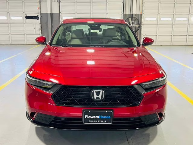 2026 Radiant Red Metallic Honda Accord Hybrid EX-L FWD Sedan