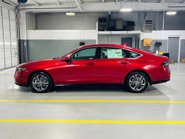 2026 Radiant Red Metallic Honda Accord Hybrid EX-L FWD Sedan