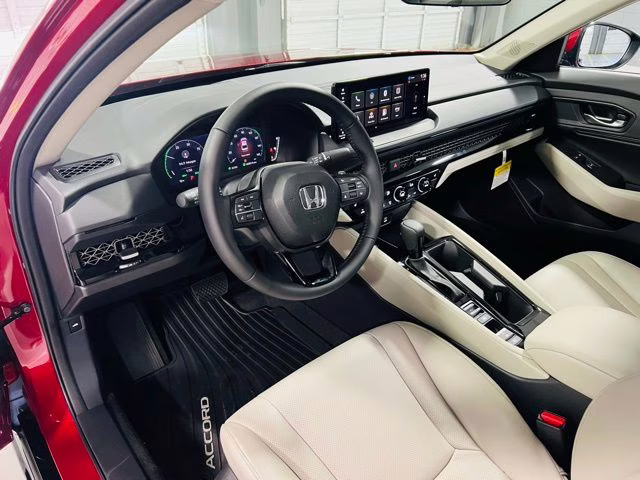 2026 Radiant Red Metallic Honda Accord Hybrid EX-L FWD Sedan