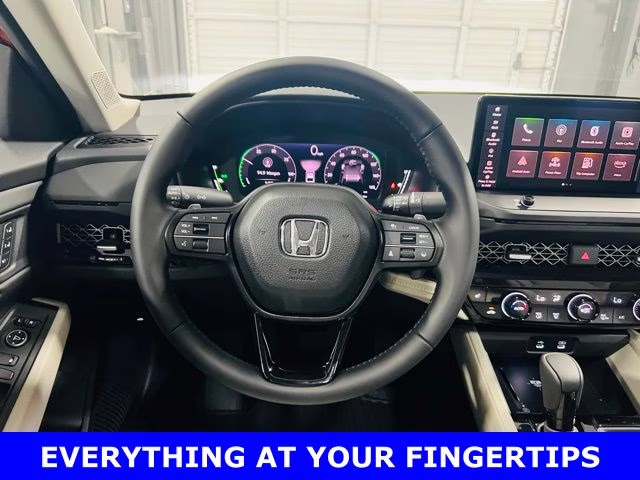 2026 Radiant Red Metallic Honda Accord Hybrid EX-L FWD Sedan