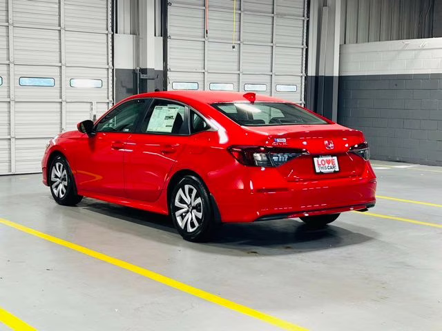 2026 Rallye Red Honda Civic LX FWD Sedan