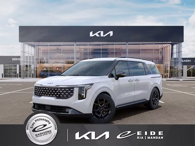 2026 Snow White Pearl Kia Carnival Hybrid SX FWD Van