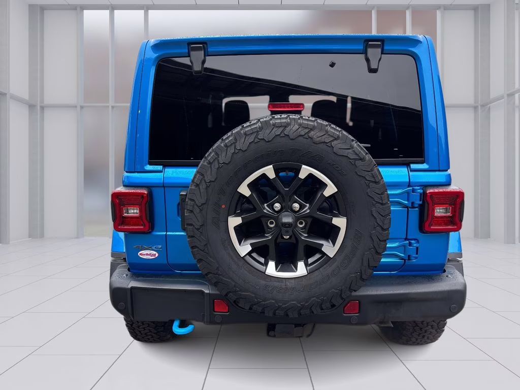 2024 Hydro Blue Pearl Coat Jeep Wrangler Rubicon X 4xe 4X4 SUV