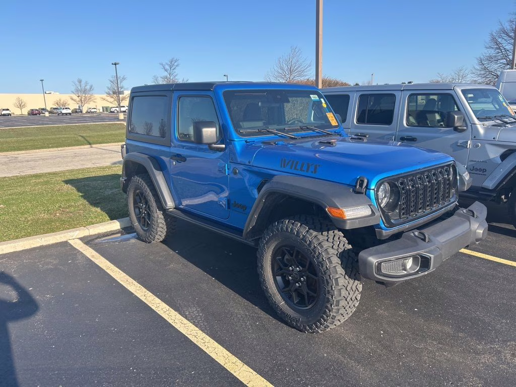 2024 Hydro Blue Pearl Coat Jeep Wrangler Willys 4X4 SUV