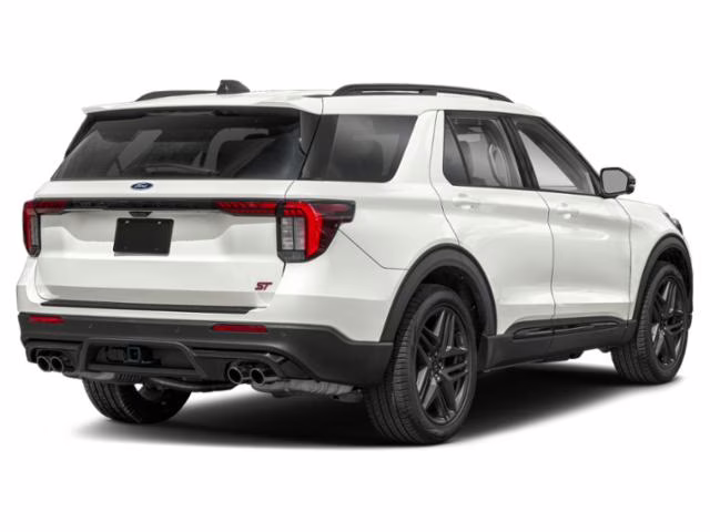 2026 Star White Metallic Tri-Coat Ford Explorer ST 4X4 SUV
