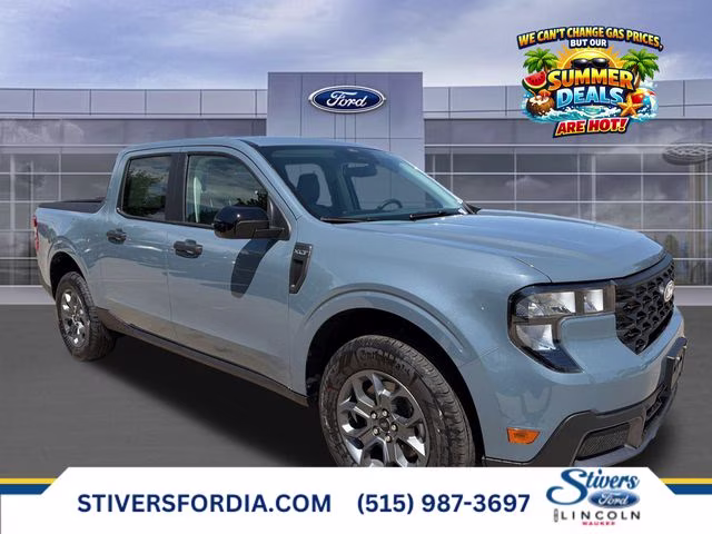 2026 Azure Gray Metallic Tri-Coat Ford Maverick XLT FWD Truck