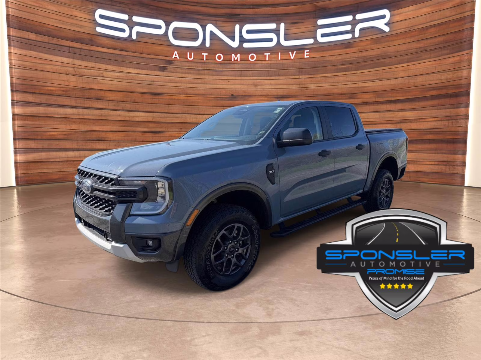 2024 Azure Gray Metallic Tri-Coat Ford Ranger XLT 4X4 Truck