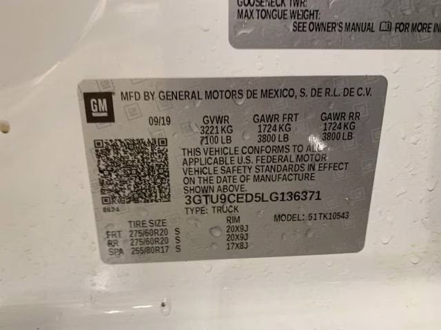 2020 Summit White GMC Sierra 1500 Elevation 4X4 Truck