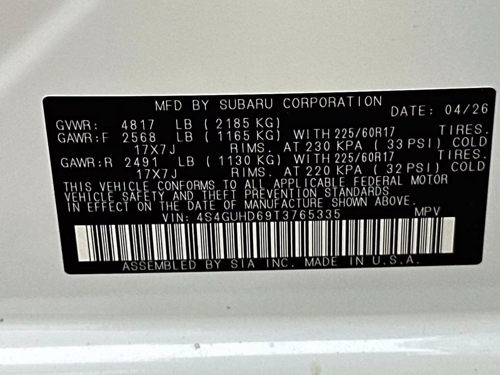 2026 Crystal White Pearl Subaru Crosstrek Premium AWD SUV