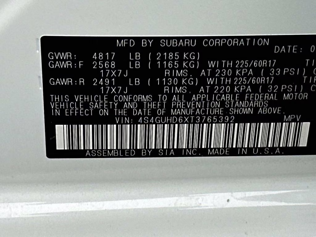 2026 Crystal White Pearl Subaru Crosstrek Premium AWD SUV