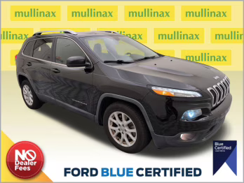 2017 Diamond Black Crystal Pearlcoat Jeep Cherokee Latitude FWD SUV