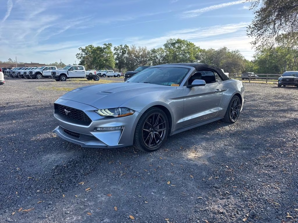 2020 Silver Metallic Ford Mustang EcoBoost Premium RWD Convertible