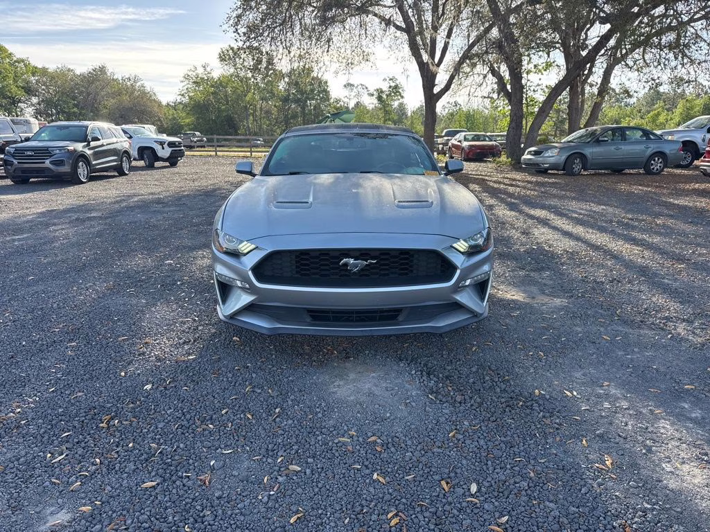 2020 Silver Metallic Ford Mustang EcoBoost Premium RWD Convertible