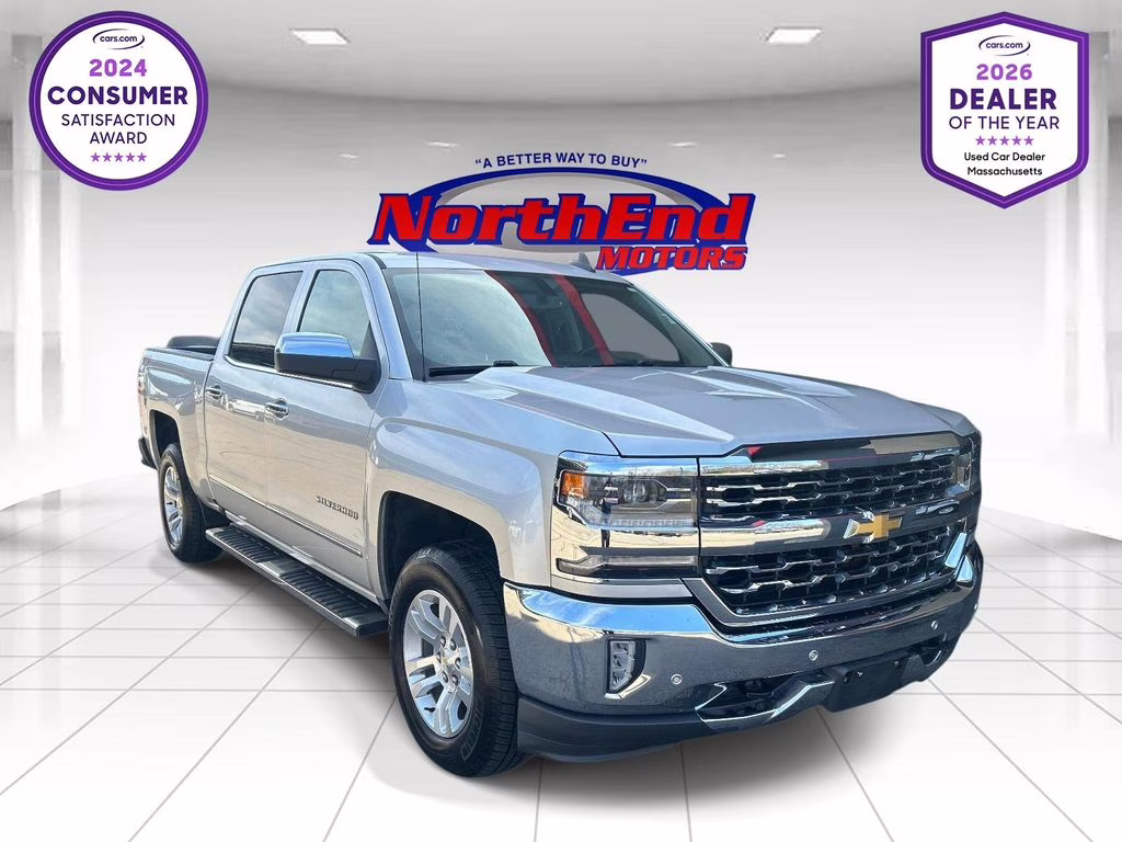 2018 Silver Ice Metallic Chevrolet Silverado 1500 LTZ 4X4 Truck