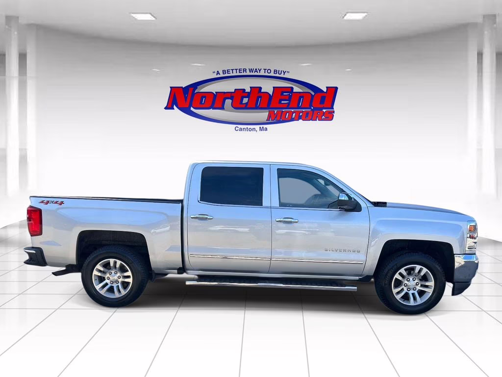 2018 Silver Ice Metallic Chevrolet Silverado 1500 LTZ 4X4 Truck
