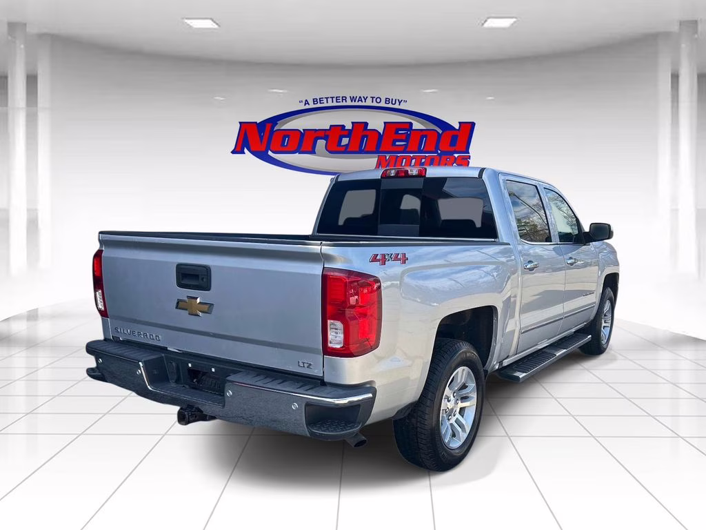 2018 Silver Ice Metallic Chevrolet Silverado 1500 LTZ 4X4 Truck