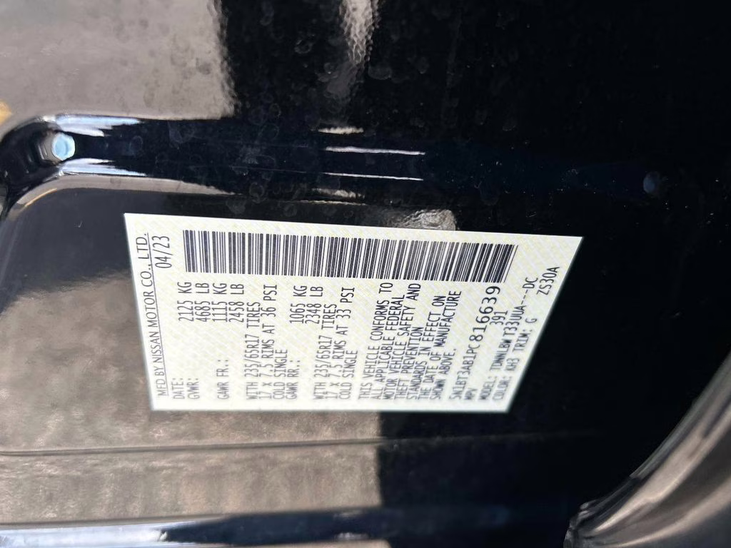 2023 Super Black Nissan Rogue S AWD SUV