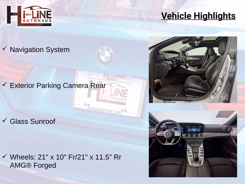 2021 Cirrus Silver Metallic Mercedes-Benz AMG GT 43 Base AWD Hatchback