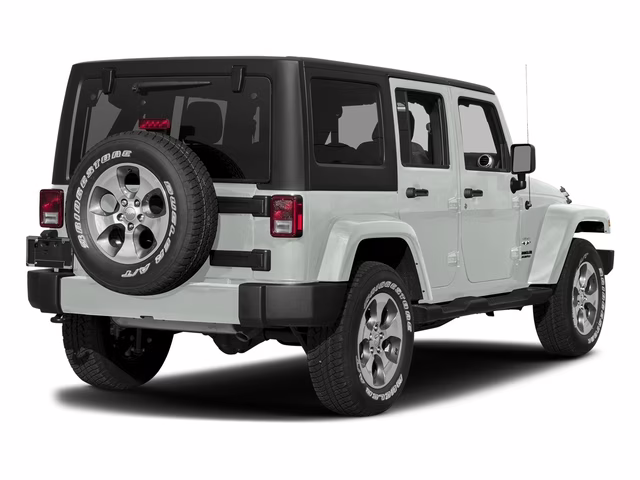 2017 Bright White Clearcoat Jeep Wrangler Unlimited Sahara 4X4 SUV