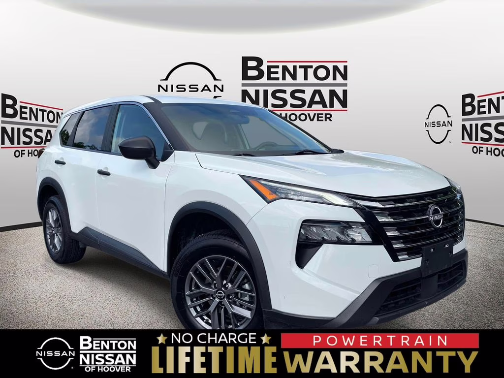 2024 Glacier White Nissan Rogue S FWD SUV